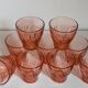 Nine Vereco glasses in Rise glass 80s