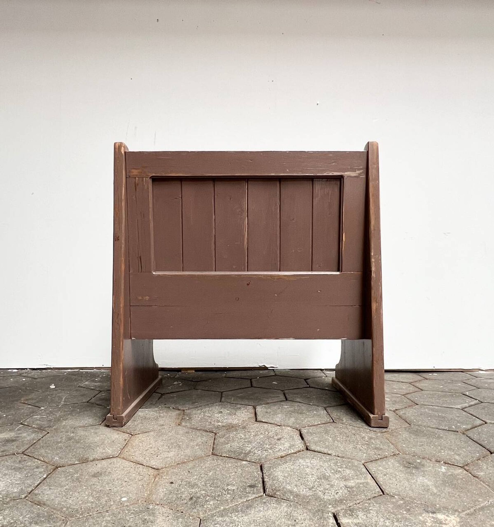 Ensemble table et banc brocante, années 1960