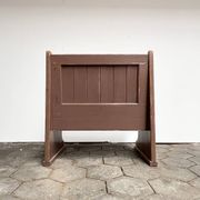Ensemble table et banc brocante, années 1960
