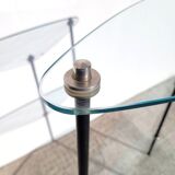 Ovoid shelf 1960 glass metal