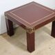 Vintage Jean-Claude Mahey coffee table in lacquered wood and brass, 1970