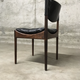 Set of 4 Rio palisander & black leather chairs, Modus model, by Kristian Vedel for Soren Willadsen