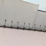 Iron school coat rack