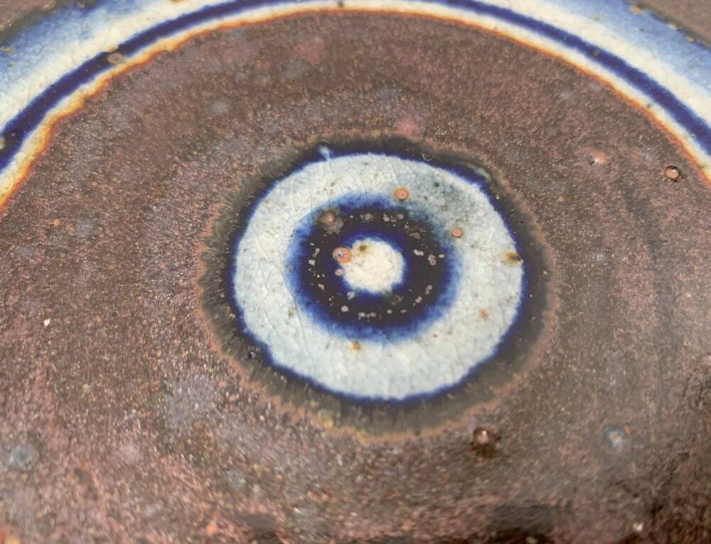 Ceramic wall plaque from the Danish mid-century studio by Helle Allpass, Denmark, 1960s.