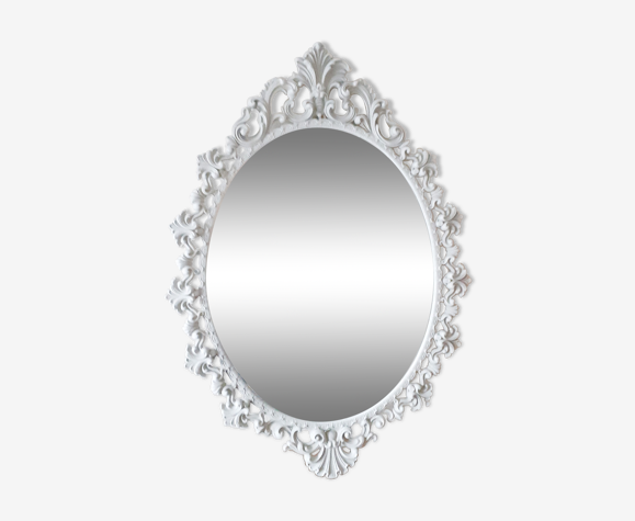 Miroir en laiton patiné