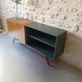 Vintage gold and green oak row deep foot compass