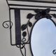 Porte-manteau mural en fer forgé