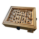 Old wooden maze game