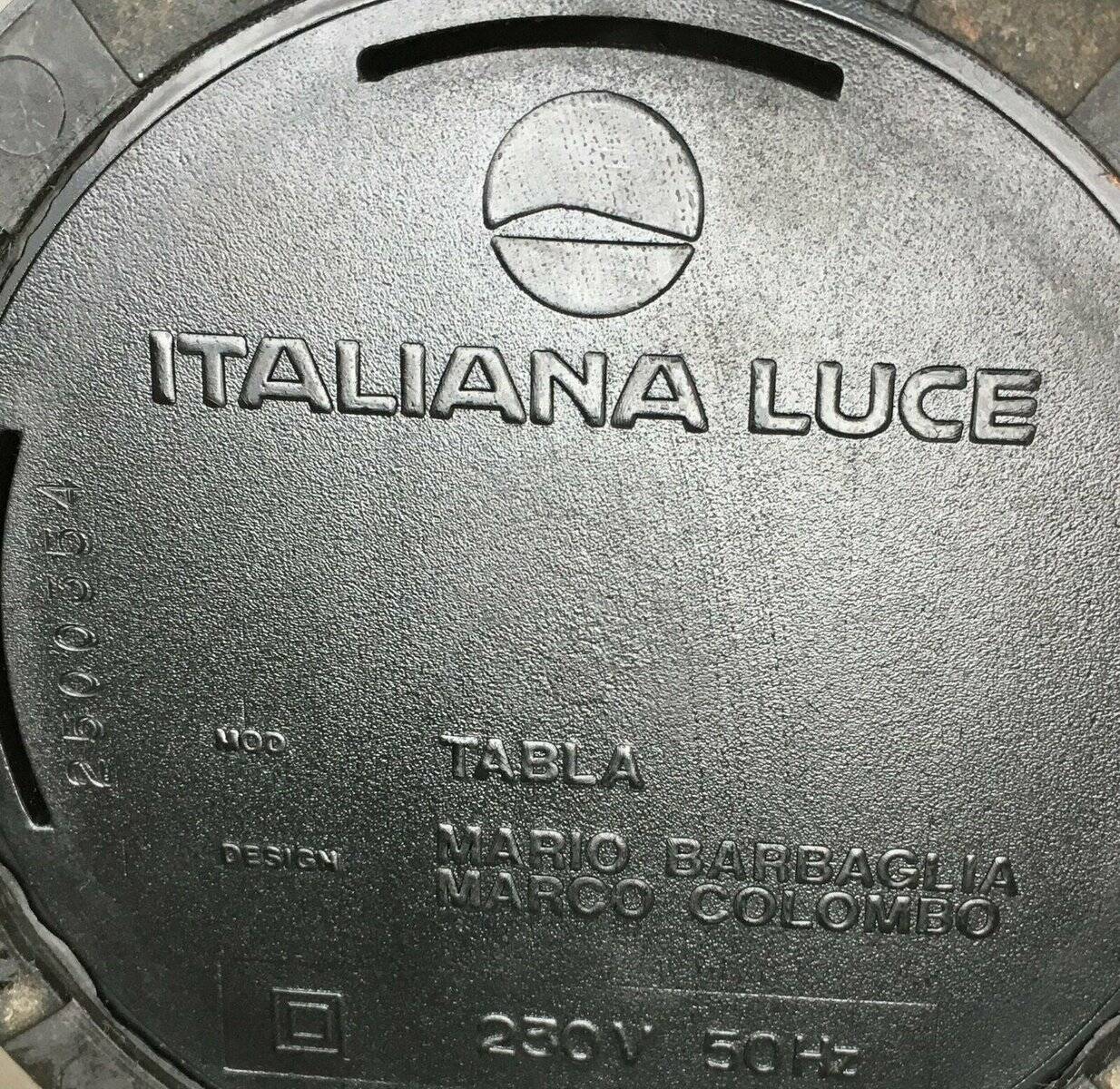 Postmodern Italian table lamp model Tabla by Mario Barbaglia and Marco Colombo for Italiana Luce, 1980s.