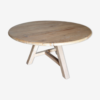 Round wooden table