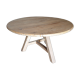 Round wooden table