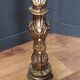 French Baroque standing bronze floor lamp