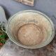 Old zinc basin with handles