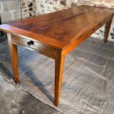 Grande Table de campagne en noyer 2m40 d'epoque 19eme