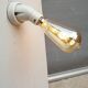 Angled wall lamp Art Deco porcelain