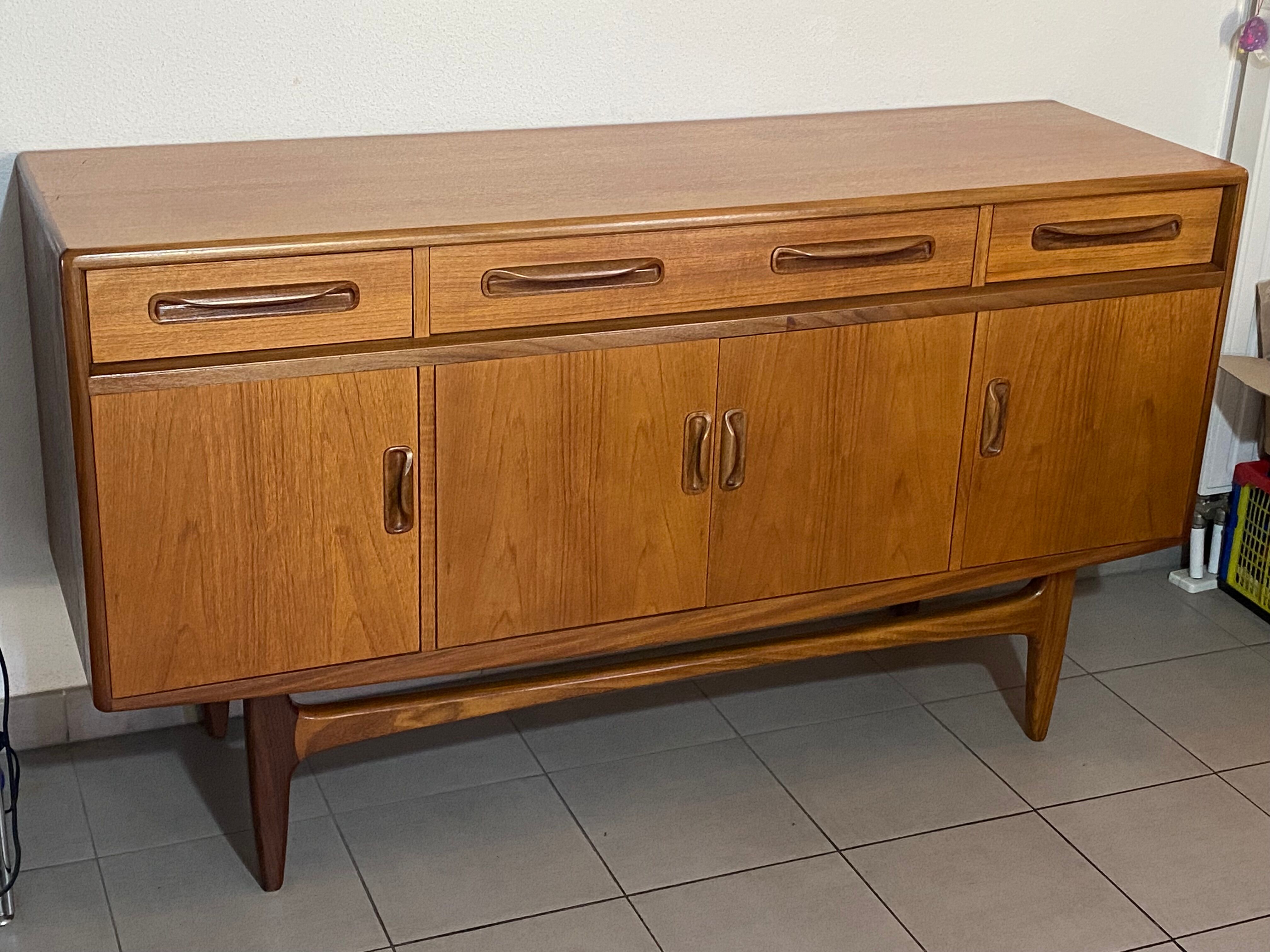 Scandinavian teak row G-Plan By Victor Wilkins 1960