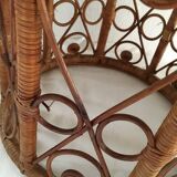 Stool bohemian peacock from the 70s