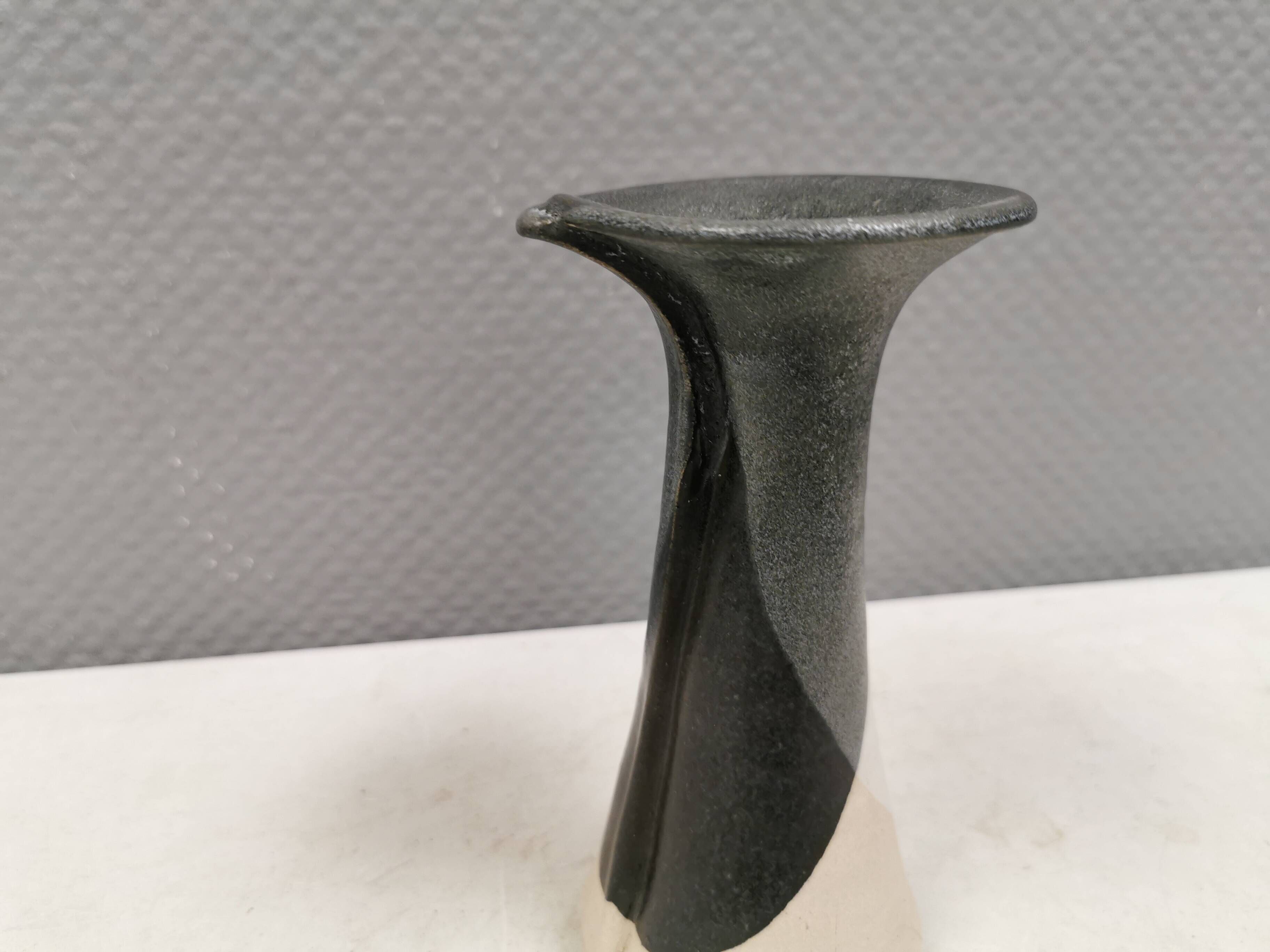 Beautiful ‘folded’ vase by Aage Würtz, Denmark, 1980s