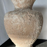 Beige sandy textured vase