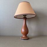 Small table lamp in old turned wood