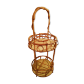 Rattan bottle holder