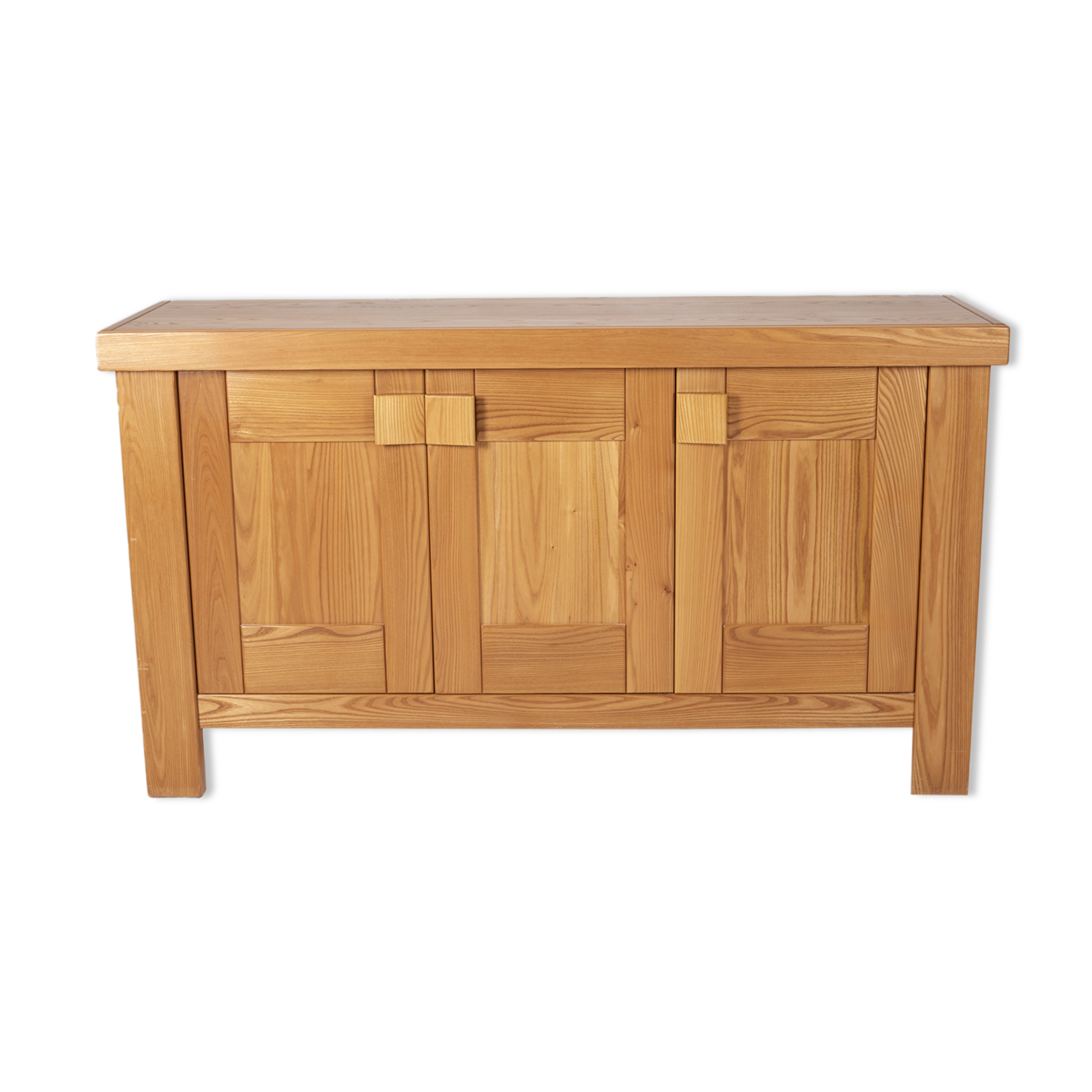 Solid elm sideboard House Regain 1970s