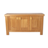 Solid elm sideboard House Regain 1970s