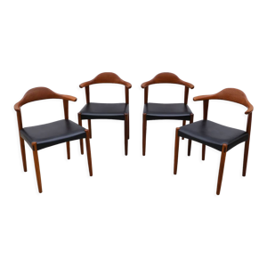 4 chaises danoises en - teck