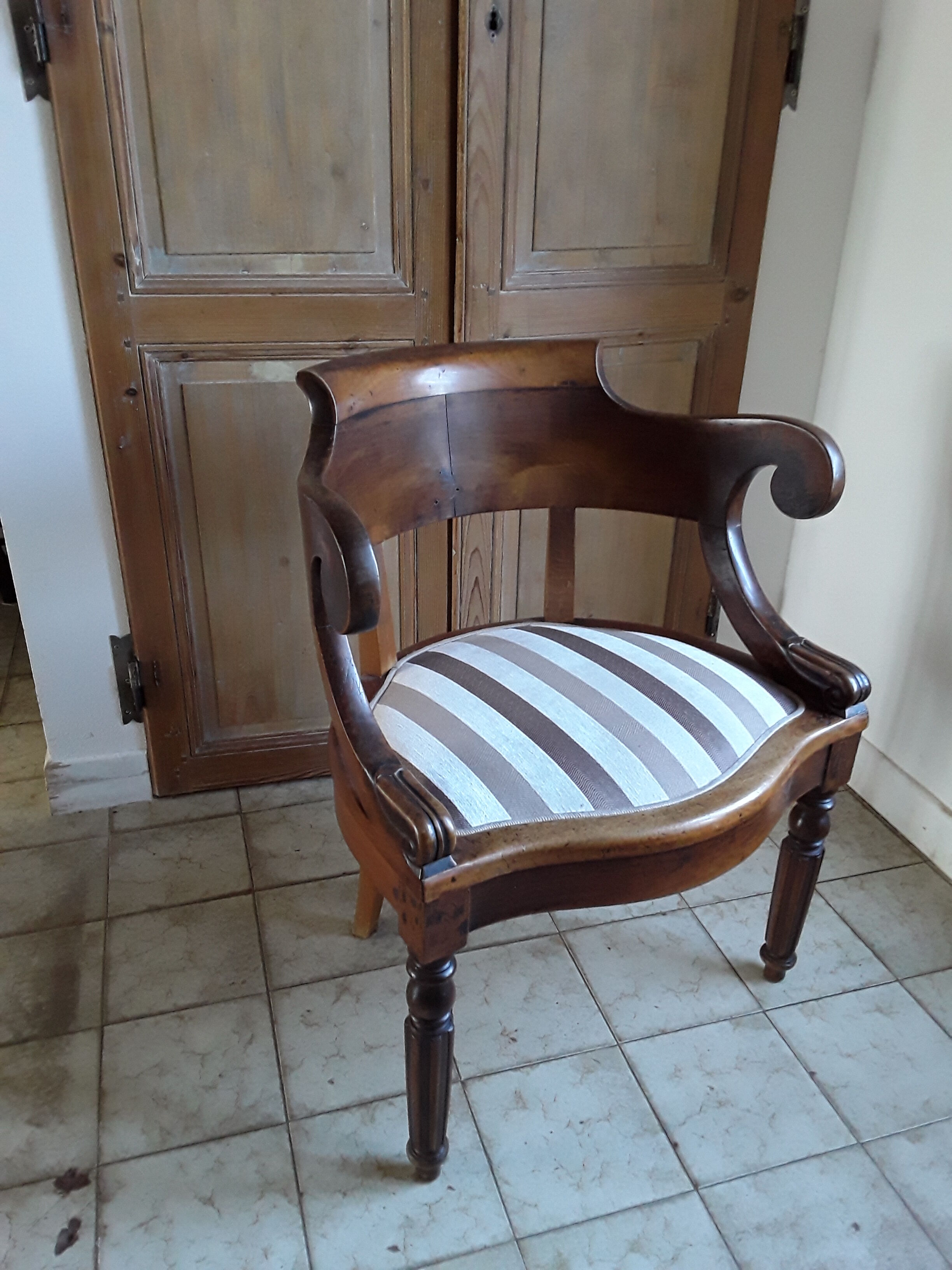 Fauteuil de bureau Louis Philippe