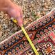 Ancient Senneh Persian rug 195x135cm handmade Herati wool Orient