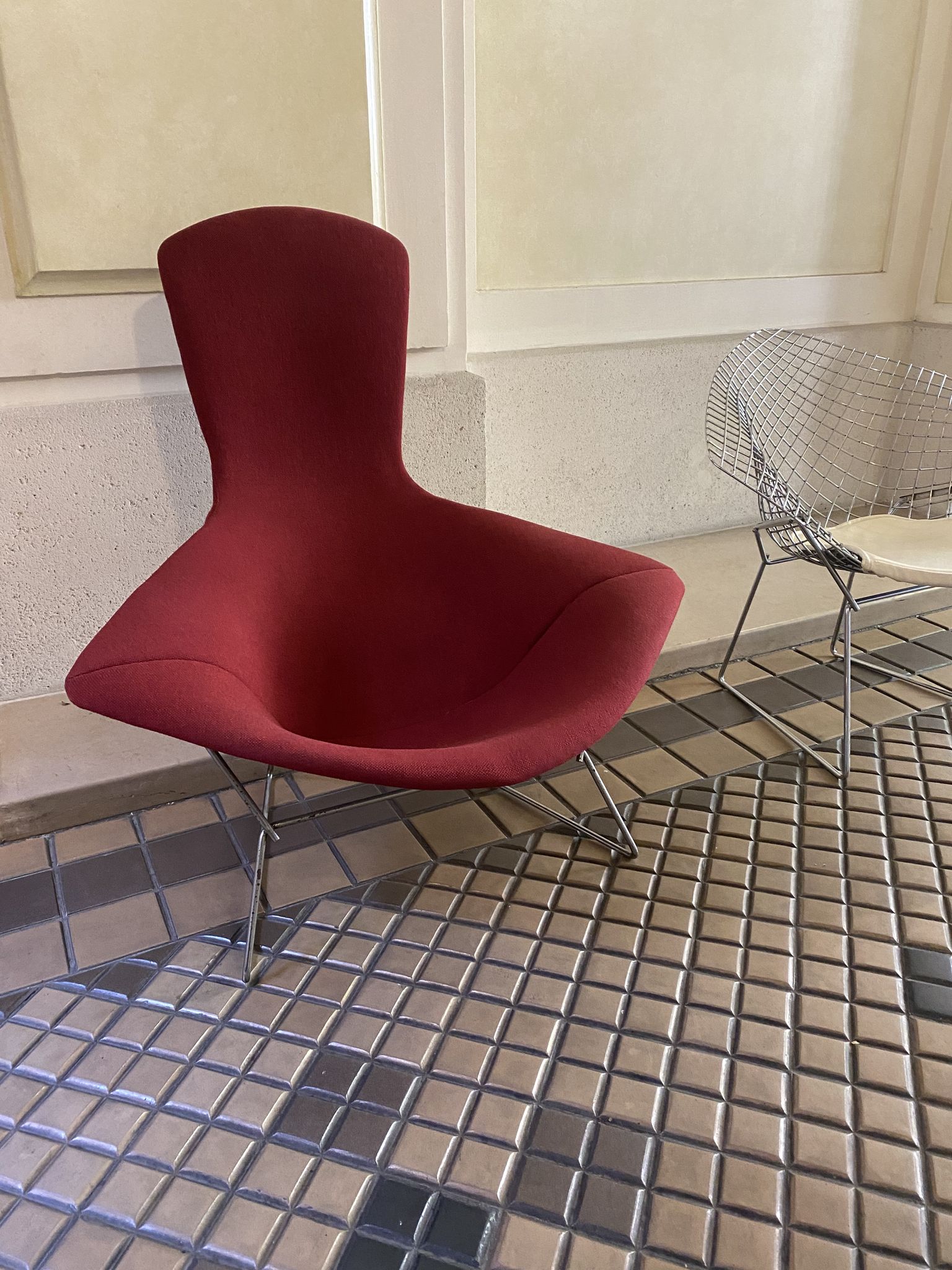 Fauteuil Bertoia Bird édition Knoll 1970