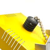 Space age yellow cubic table lamp, Italy 1970s