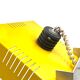Space age yellow cubic table lamp, Italy 1970s