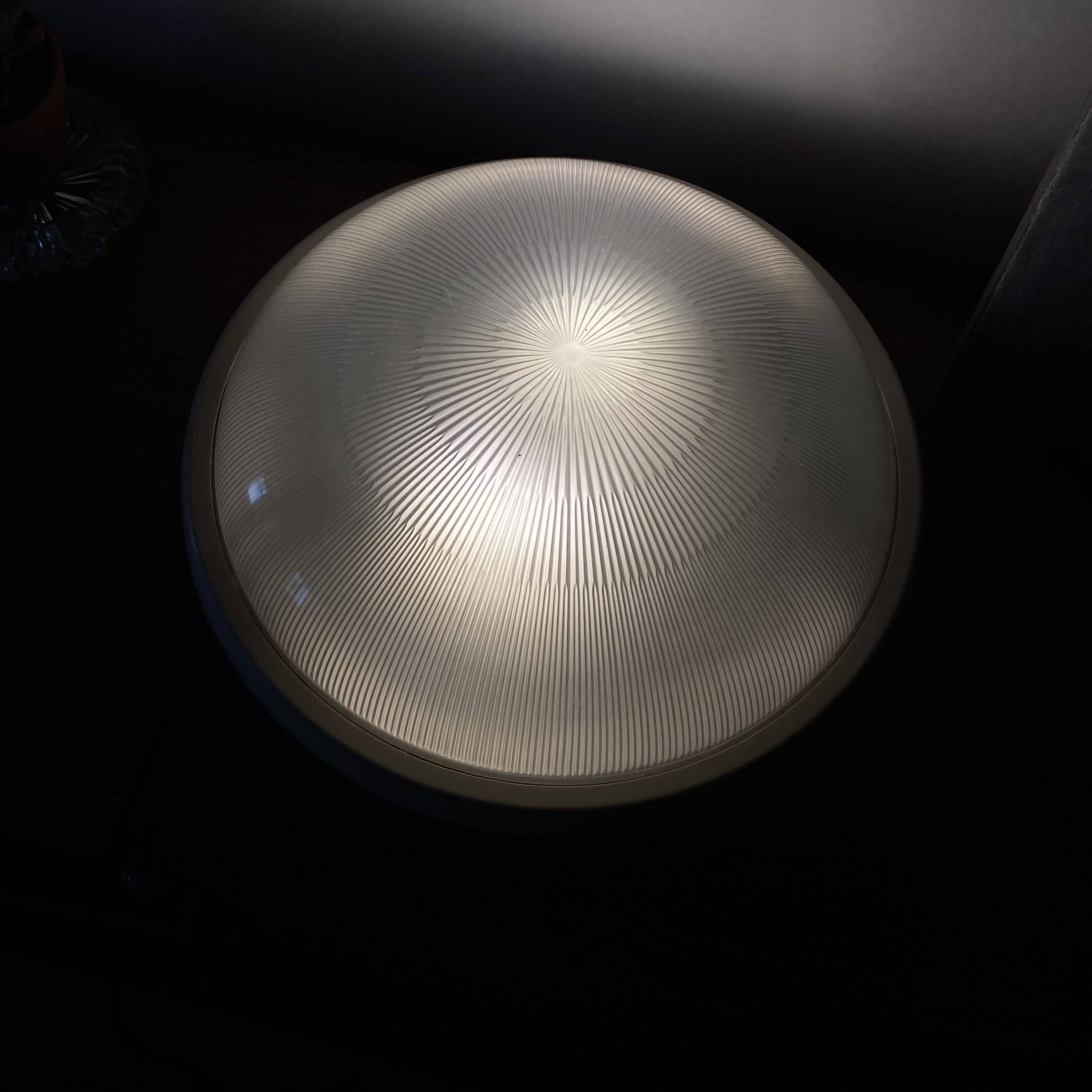 Small square wall lamp ceiling light transparent glass vintage fixture