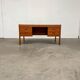 Vintage Scandinavian teak desk attributed to Christian Linneberg.