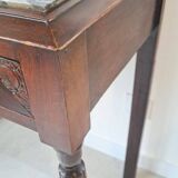 Art Deco Wooden and Marble Console Table