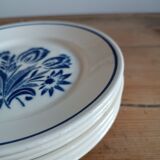 Set of 6 vintage earthenware plates