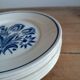 Set de 6 assiettes en faience vintage