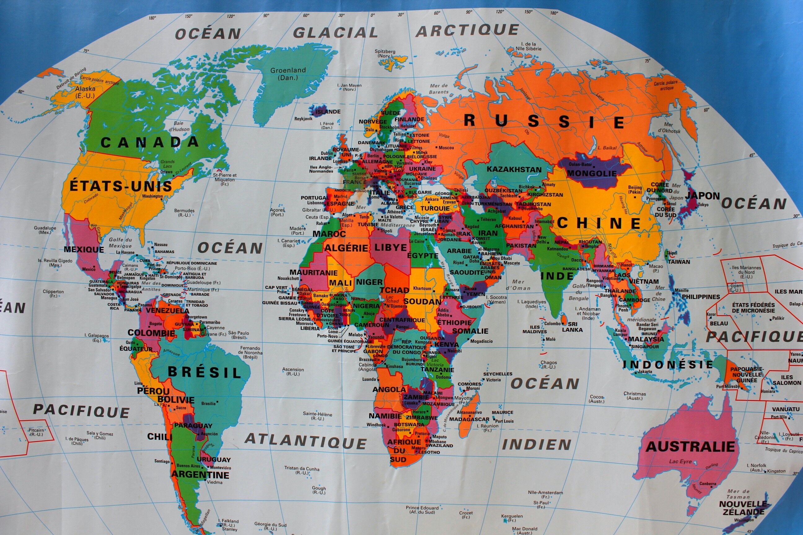 Map MDI 1994 vintage school map