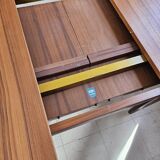 Scandinavian teak table with double butterfly extension 2 m by 1 m 20