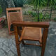 Chaises pliantes bois et cannage