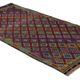 Grand Turkish Vintage Geometric Kilim Multicoloured 305 x 156 cm