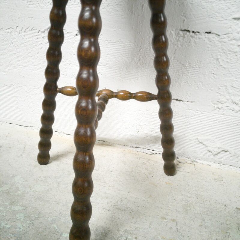 Large tripod wooden stool
