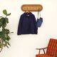 Rattan and wood wall coat rack by ULUV, former Czechoslovakia 1960