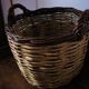 Basket round base two handles old lady jeanne strapping