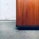Mid-Century Modern Sliding Door Filing Cabinet, Belgium, 1960s
