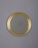 Vintage Italian Round Wall Mirror in Brass, 1970s