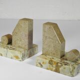 Pair of Marble Bookends from the Art Deco period