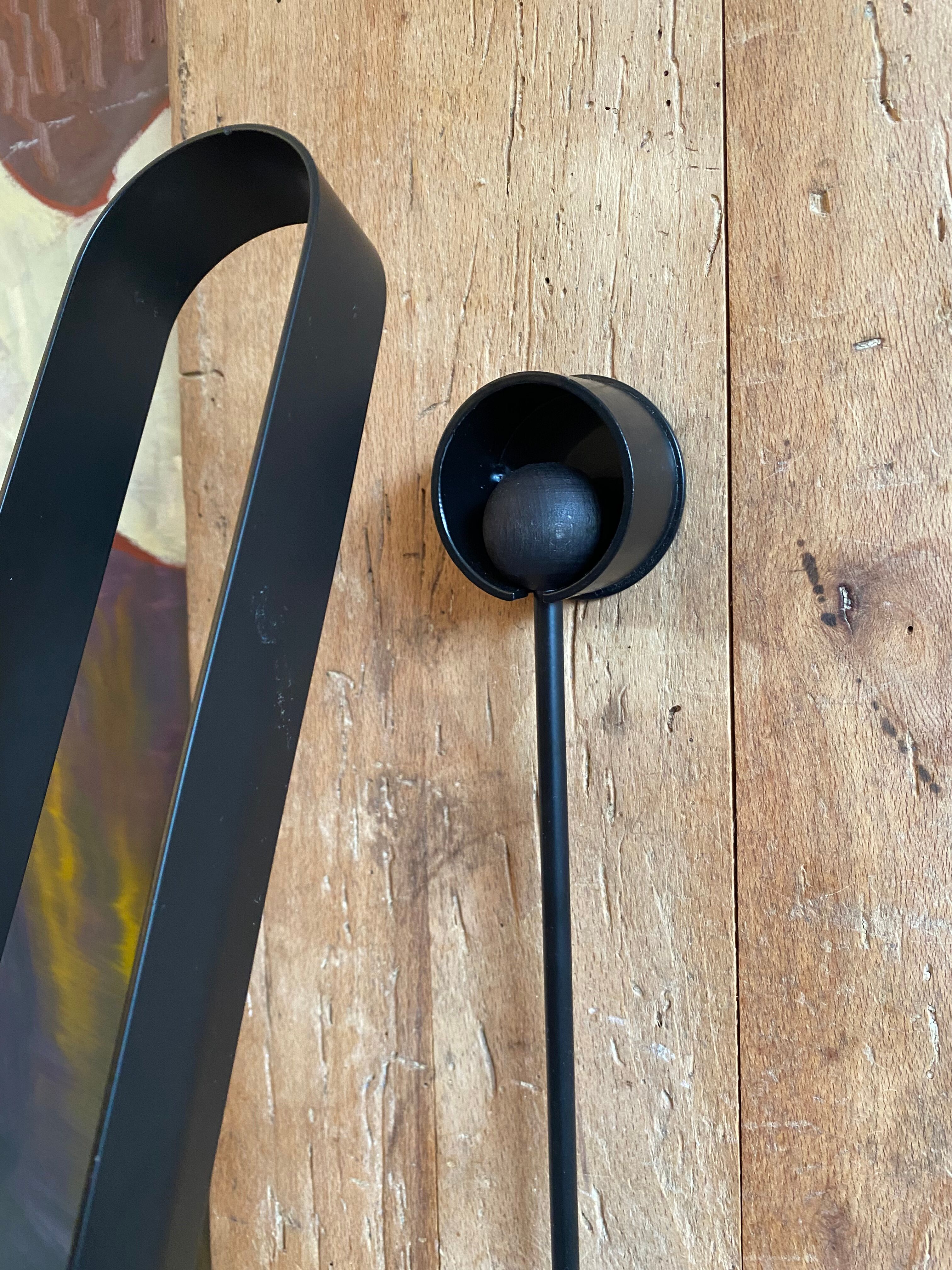 Design fireplace clamp Denmark vintage Nis Ollgaard