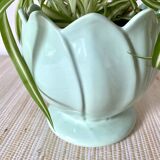 Cache pot lotus flower 80s